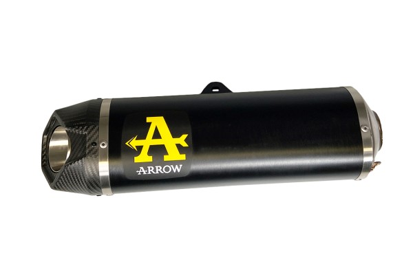 ARROW Auspuffanlage INDY RACE Aluminium schwarz für Kawasaki Z650 und Ninja 650 Modelljahr 2021-