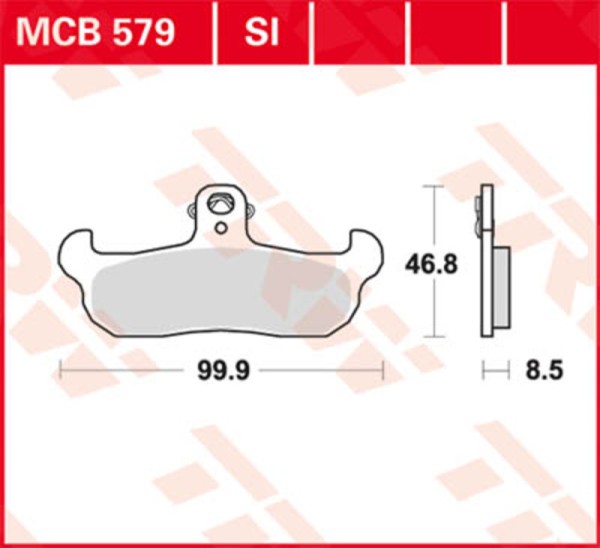 TRW Lucas remblok MCB728
