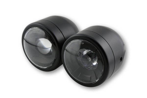 HIGHSIDER slimme koplamp Twin LED Zwart Zijmontage, E-goedgekeurd (1pc)