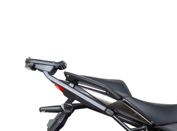 Shad-topkofferhouder, zwart gelakt, voor de Kawasaki KLE 650 Versys (10-14)