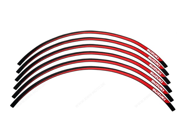 Velgrand decoratie rood/zwart voor Suzuki GSX-8R / GSX-8T (25-) / GSX-S 1000 GX (24-) Origineel
