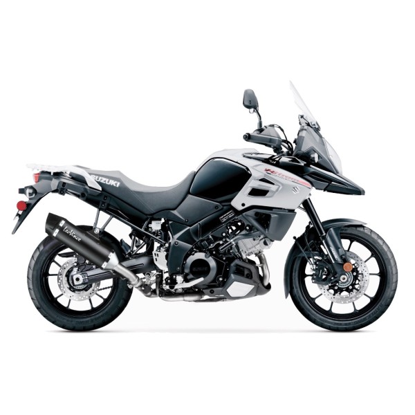 LeoVince uitlaatsysteem SBK Nero voor Suzuki V-Strom 1000 ABS /XT, zwart, slip on, E-certificaat