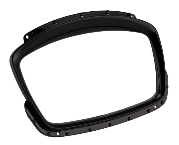 Decoratieve ring snelheidsmeter voor Vespa GTS Supertech HPE 125/300 ('19-), glanzend zwart