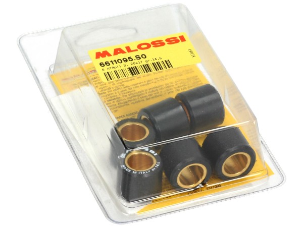Malossi variator roller set, 20x17 mm, 14,5 g, stuk: 6