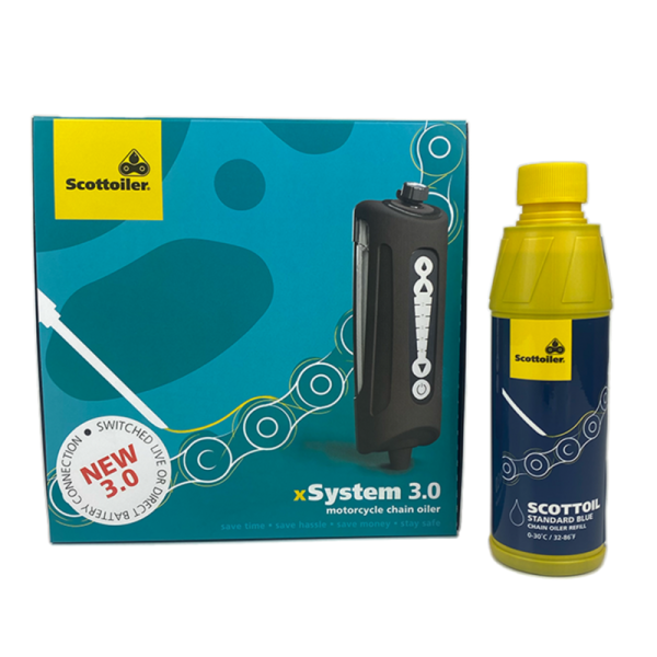 Scottoiler Xsystem 3.0 + 250 ml Olie Standaard Blauw
