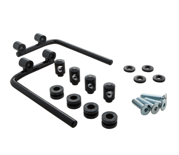 Bevestigingsmateriaal flyscreen voor Vespa PX 80-200cc, zwart