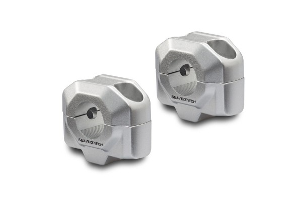 SW-Motech Stuurverhoger, zilver voor Ø 22 mm stuur, H=20 mm voor Yamaha FZ 8 /Fazer - SW Motech