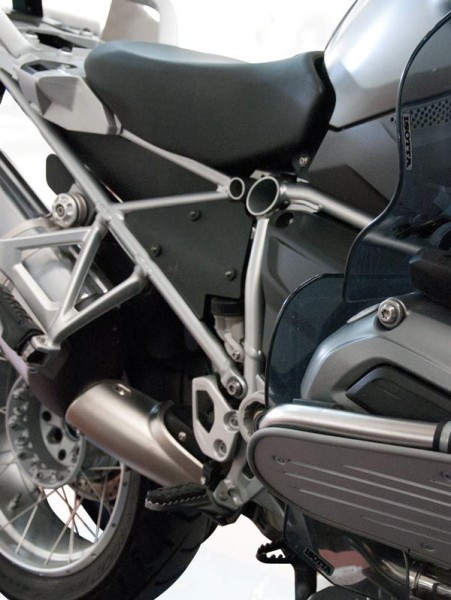 Spatscherm achteraan voor BMW R 1200 GS LC (13-16) - met ESA, paar, matzwart