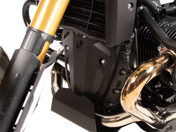 Extra plaat verlenging motorbeschermer zwart voor BMW R 12 Negen T (24-) Hepco & Becker