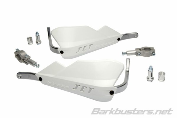Barkbusters Jet Handbeschermer Tweepuntsbevestiging Recht Ø22mm Wit