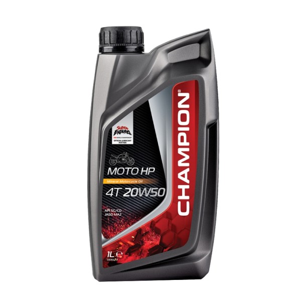 CHAMPION® Moto HP 4T 20W-50 motorolie - 1 liter