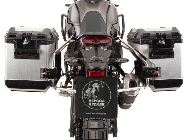Kofferdragerset Cutout roestvrij staal incl. kofferset Xplorer Cutout zilver voor Yamaha Ténéré 700 Rally (25-)