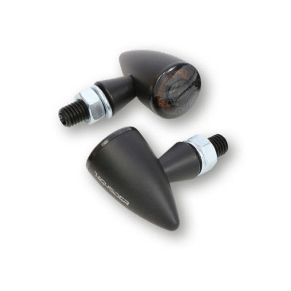 HIGHSIDER pro Apollo Bullet LED richtingaanwijzer/positielicht zwart/getint 2in1, E-keurmerk (paar)