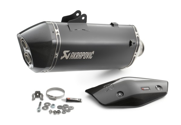 Akrapovic Slip-On LINE uitlaatsysteem zwart voor Adventure / Super Adventure