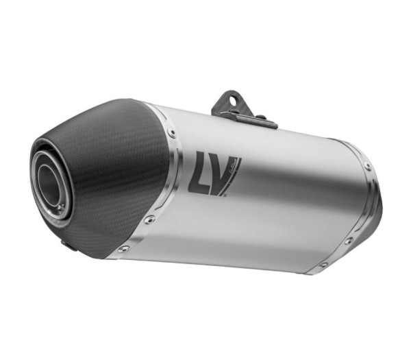 LeoVince uitlaatdemper LV-14 Slip-On, roestvrij staal, zilver, voor CF Moto / Husqvarna / KTM