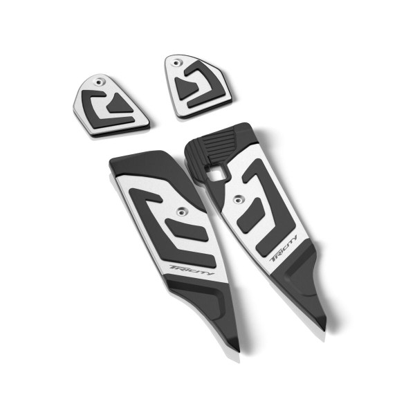 Voetsteunset aluminium zilver voor Yamaha Tricity 300 (23-) Origineel