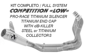 ARROW Komplettanlage COMPETITION LOW Version für BMW M1000RR, 2025-
