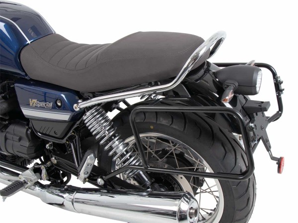 Zwarte bagagedrager voor Moto Guzzi V7 Special/Stone/Centenario (21-24) Hepco & Becker