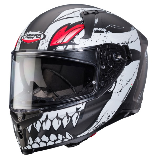 Caberg helm Avalon X Punk mat-grijs/zwart-rood