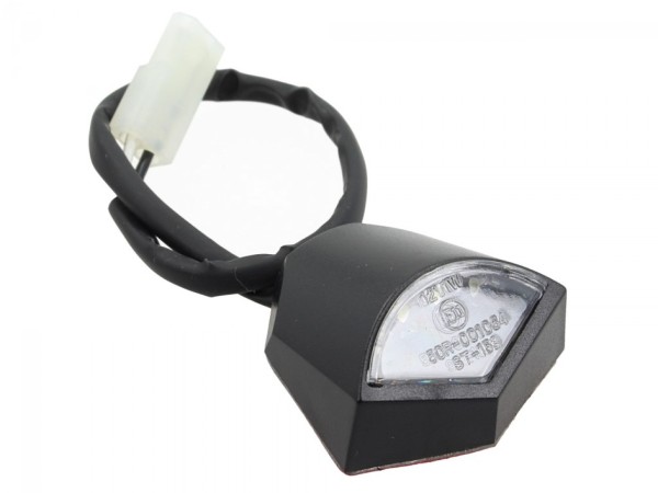 Kentekenplaatverlichting, verstelbaar