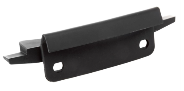 Verbindingsstuk mono-sleuf buis pootschild zwart mat voor Vespa Primavera/Sprint 50-150cc