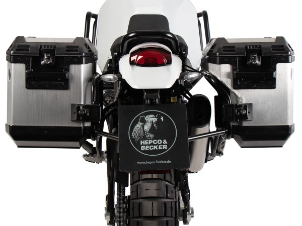 Kofferdrager set Cutout drager incl. kofferset Xplorer Cutout zilver voor Ducati Desert X Rally (24-)