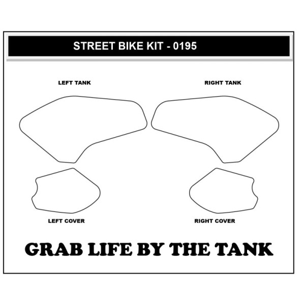 Stompgrip Tank Pad hybrid, Icon, für Yamaha MT-07, 2022-2025