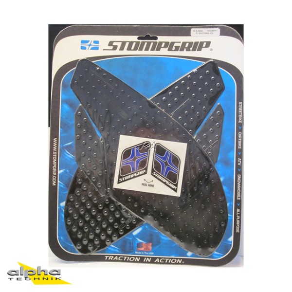 Stompgrip schwarz, Volcano, für Triumph Dayt. 675(R)/Str Triple