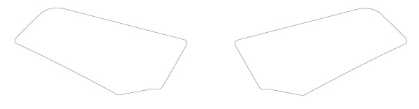 KTM brandstoftank beschermsticker kit voor Duke 125 / 390 (Bj.17-)