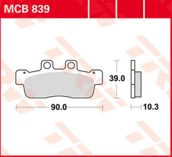 TRW Lucas Racing pad MCB816SRQ