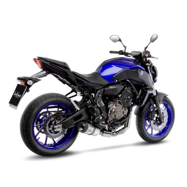 LeoVince compleet systeem LV One Evo voor Yamaha MT-07 /Tracer 700 /XSR 700, zilver, E-certificaat