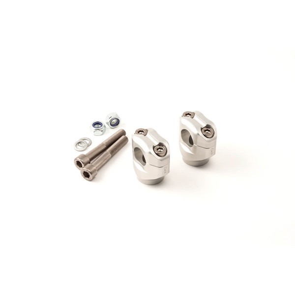 LSL Universal-Klemmbock-Kit, Schraubenlänge 75 mm, für 22,2 mm Lenker, silber