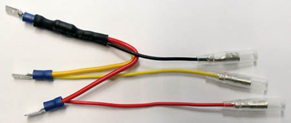 HIGHSIDER slimme weerstand met adapterkabel voor LED-achterlicht, 6,3 mm bladaansluiting (1pc)