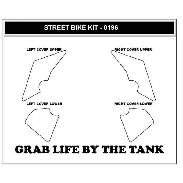 Stompgrip Tank Pad klar, Icon, Streetbike Tank Kit Yamaha, Tenere 700, 2021-2025