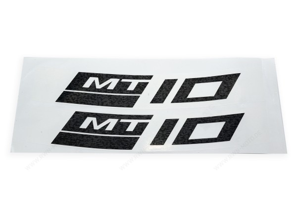 Reflecterende velgstickers zwart achter voor Yamaha MT-10 (22-) Origineel