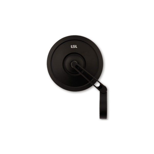 LSL Spiegel RETRO, Lenkerendenspiegel kurz, schwarz, mit Straßenzulassung, ECE, mit Adaptern für 22m