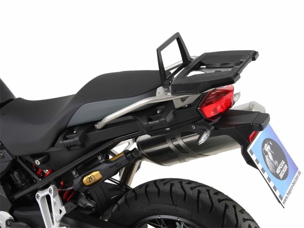 Alurack topkofferdrager zwart voor combinatie met origineel accessoire bagagerek voor BMW F 750 GS