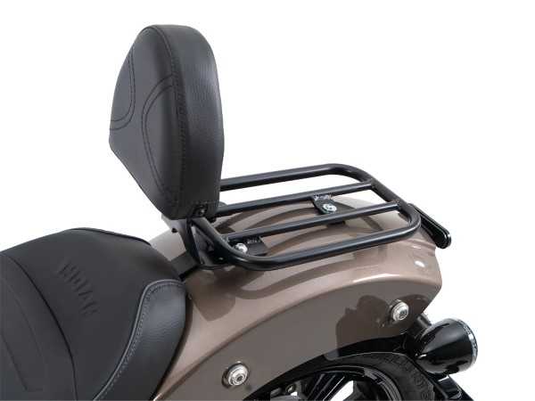 Solorack met rugleuning zwart voor Indian Scout Bobber 1250 (25-) Hepco & Becker