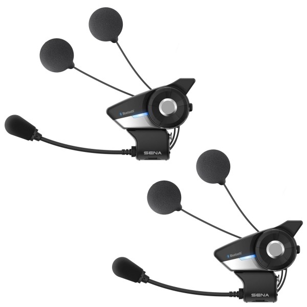 SENA 20S Evo dubbelset incl. HD-luidspreker- Bluetooth-communicatiesysteem voor motorfietsen-