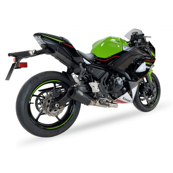IXIL RB compleet systeem met katalysator voor Kawasaki Z 650 /RS, 650 Ninja (21-), zwart, E-keur, Euro5