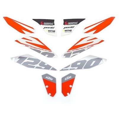 KTM stijl grafische kit voor 1290 Super Duke R (BJ 17 -19)
