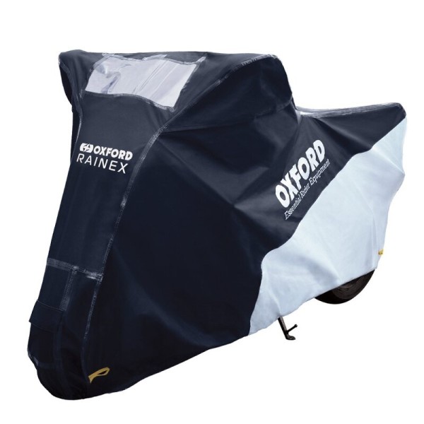 Oxford Buitenhoes Rainex Zwart/Zilver - Motor / Scooter - S