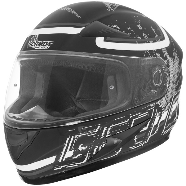 Germot oversized helm GM 720, mat zwart/grijs