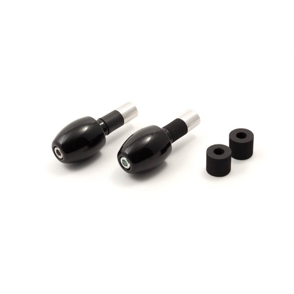 LSL Lenkergewichte eliptisch, Stahl, für 14/18 mm Innendurchmesser, schwarz
