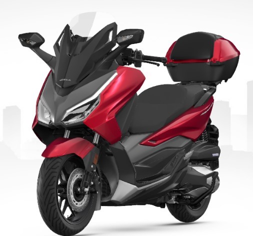 Topkoffer 35L incl. Bagagerek Forza 350 (2021-) R320P PEARL SIENA RED origineel Honda