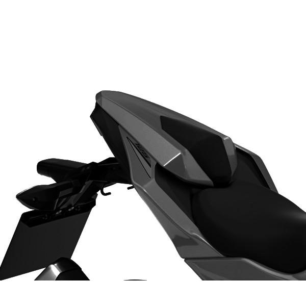 Bekleding achterzadel "Metallic Flat Spark Black" (739) voor Kawasaki Ninja /Z 125