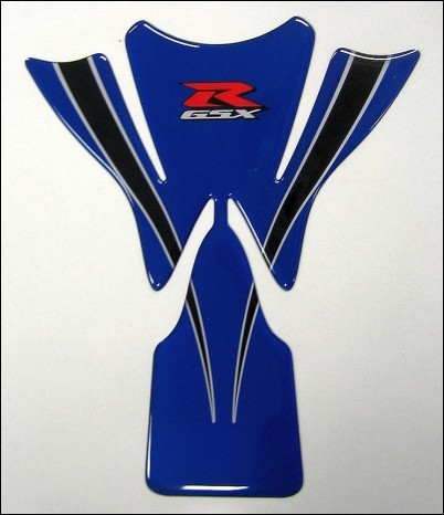 Tankpad, Blauw voor Suzuki GSX-R1000 BJ. 2005 - 2006/ 2007-2008/ GSX-R750 BJ: 2004-2005/ GSX-R750 BJ.