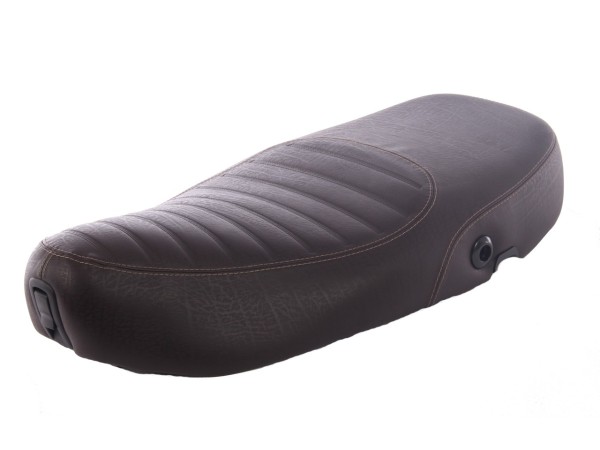 Vespa zadel donkerbruin gewatteerd voor LX 50-150cc Touring, ET2/ET4 /LX/LXV/S 50-150cc-