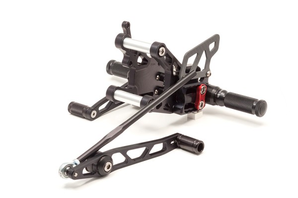LSL 2Slide-Rastenanlage für Yamaha YZF-R6, 2006 -, schwarz-rot