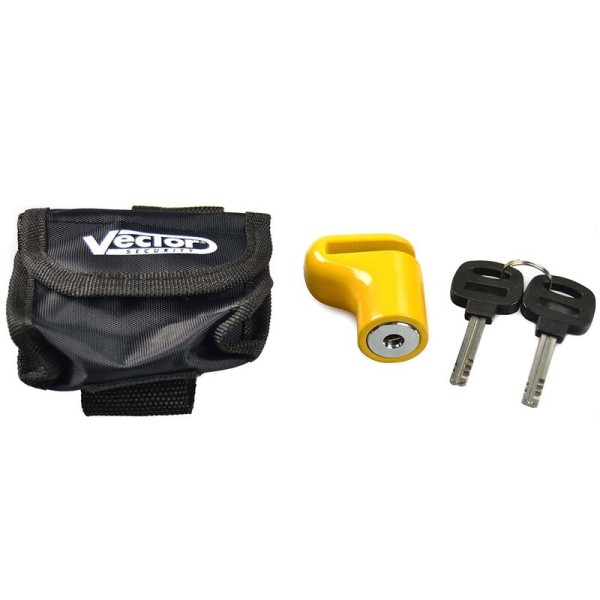 VECTOR Disc Mini remschijfslot - Ø5mm Geel